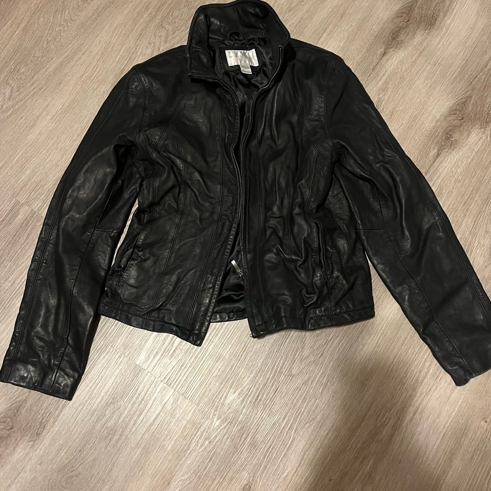 Worthington Black Genuine Lambskin Jacket